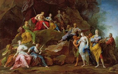 Orpheus in the Underworld reclaiming Eurydice, or The Music, 1763 by Jean Bernard Restout